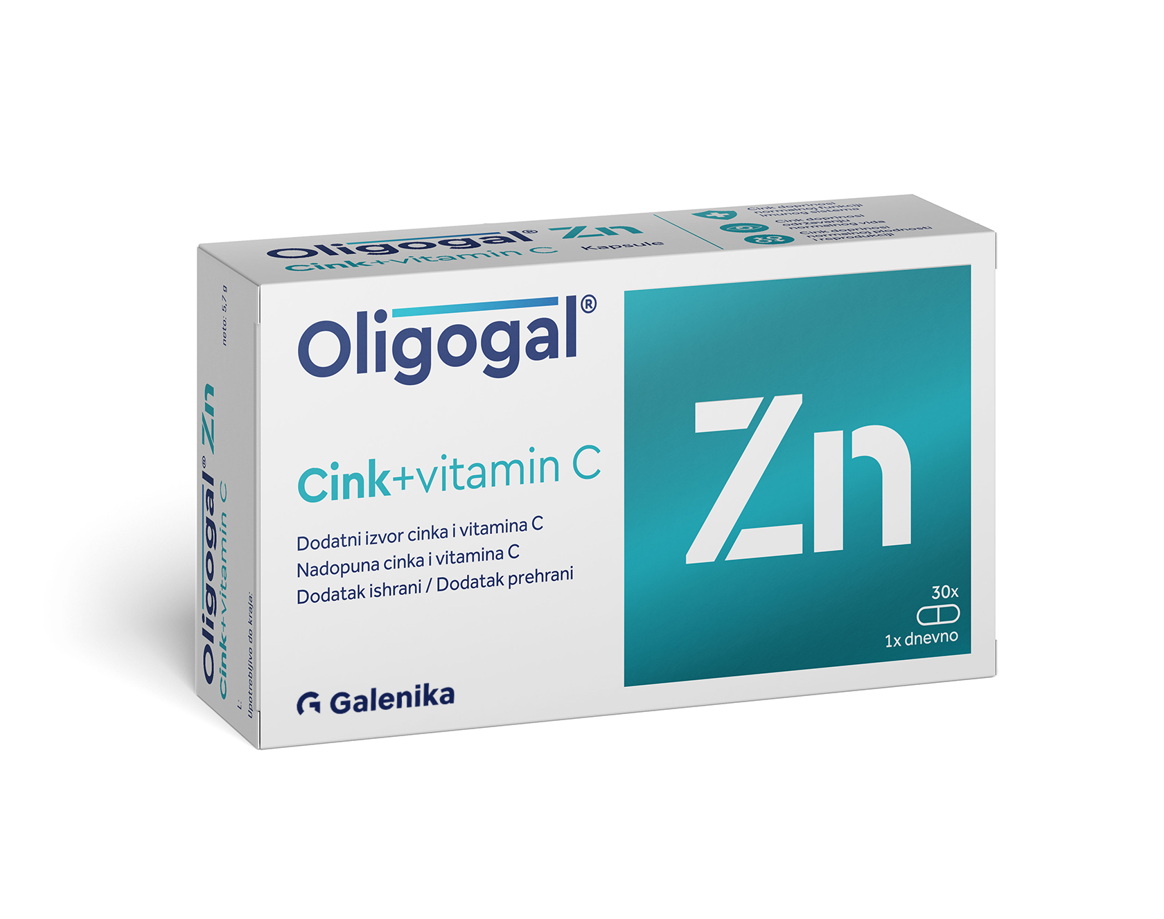 Oligogal Zn 30 kapsula